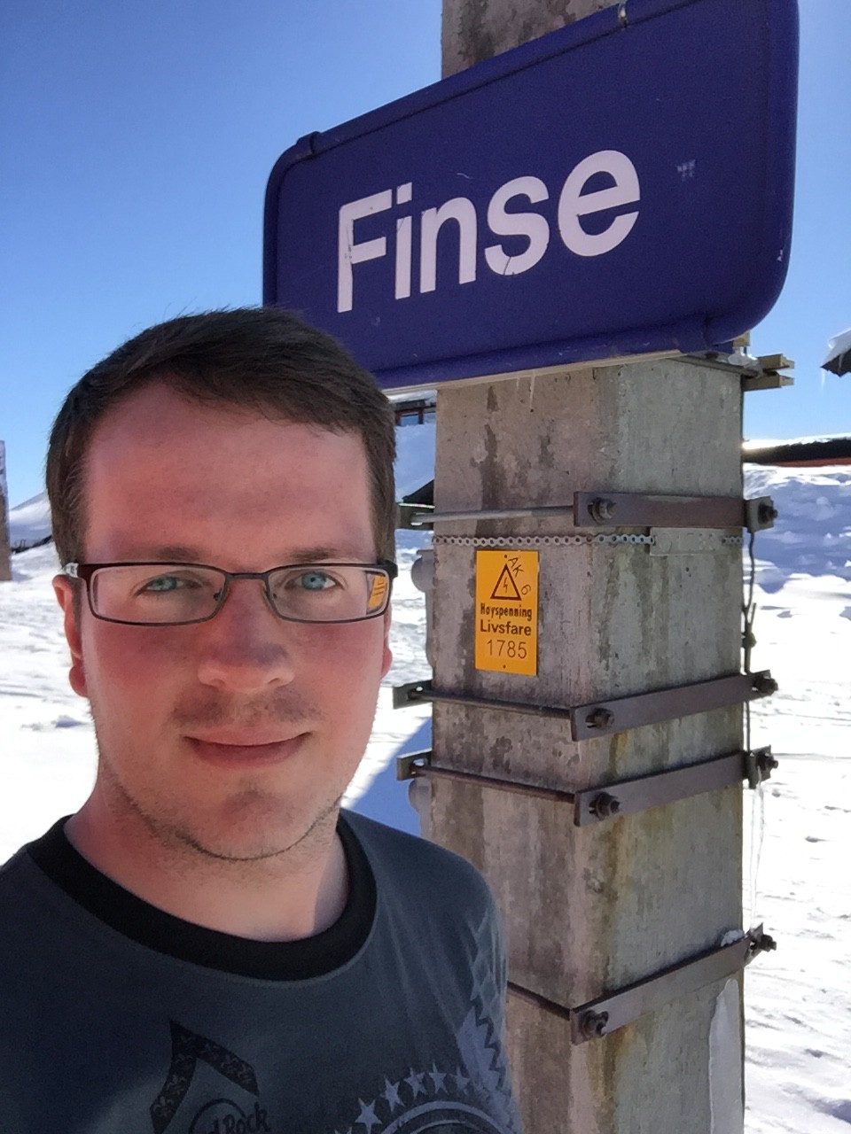 Höchstgelegener Bahnhof Norwegens? Selfie!