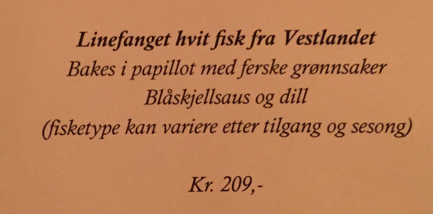 Die kleine Foto-Truppe hatte sich abgesondert und trifft nach 2 Stunden wieder auf die Gruppe, im Restaurant UNA. Zum Preisniveau: Die Mahlzeit kostet 209 norwegische Kronen; das entspricht etwa 25€.