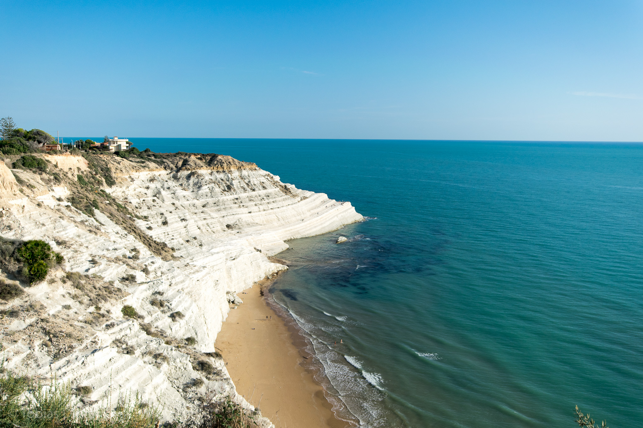 Erster Blick auf die Scala dei Turchi